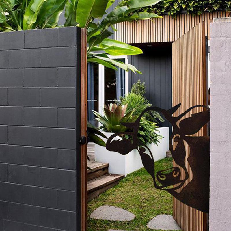Metal Garden Cow or Goat Artwork