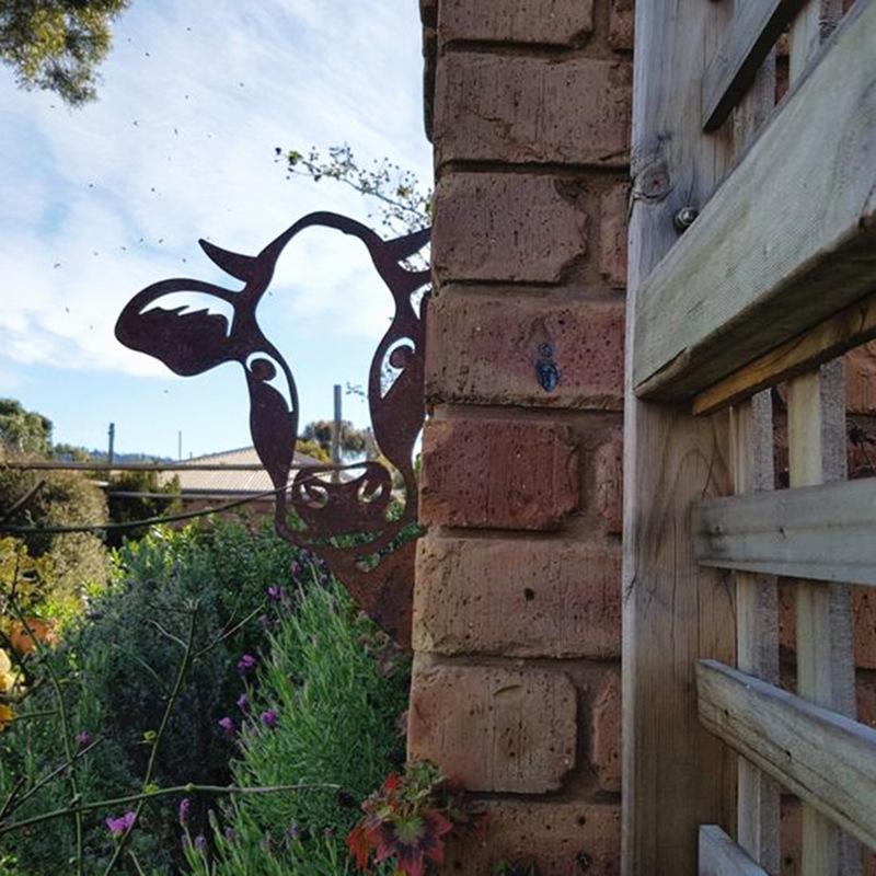 Metal Garden Cow or Goat Artwork
