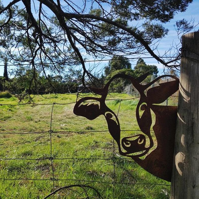 Metal Garden Cow or Goat Artwork