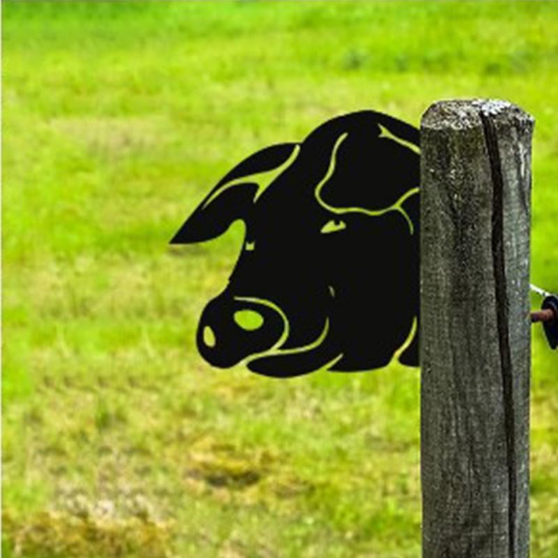 Metal Garden Cow or Goat Artwork