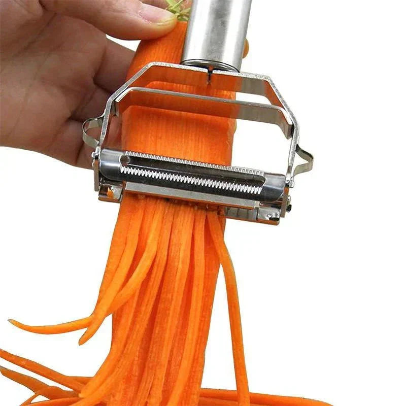 Stainless Steel Double Blade Peeler and Julienne Cutter