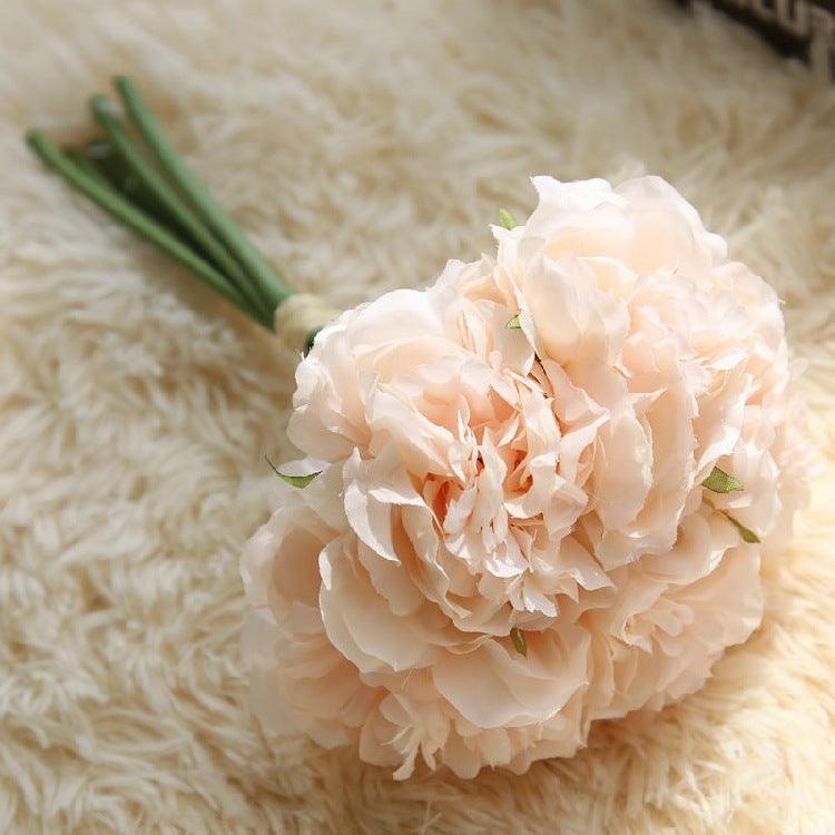Silk Peony Flower Bundle - Set of 5 Faux Blooms