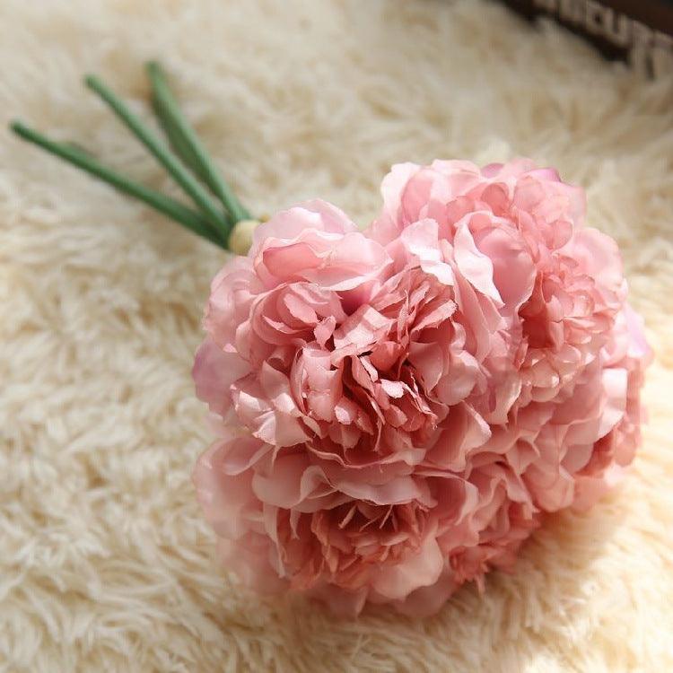 Silk Peony Flower Bundle - Set of 5 Faux Blooms