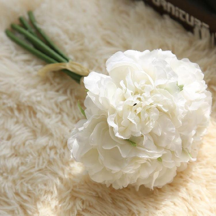 Silk Peony Flower Bundle - Set of 5 Faux Blooms