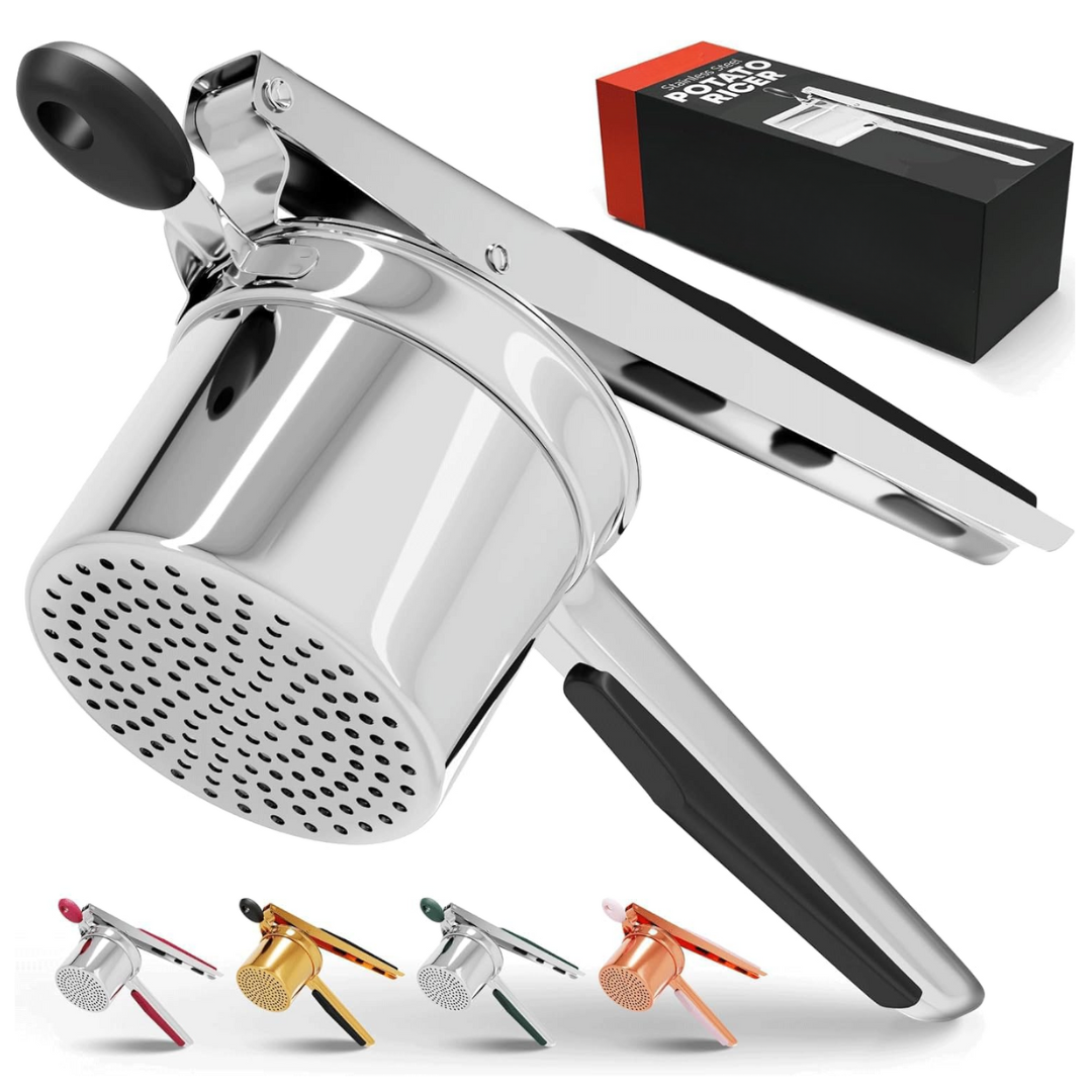 Heavy-Duty Stainless Steel Potato Masher for Smooth Mashed Potatoes