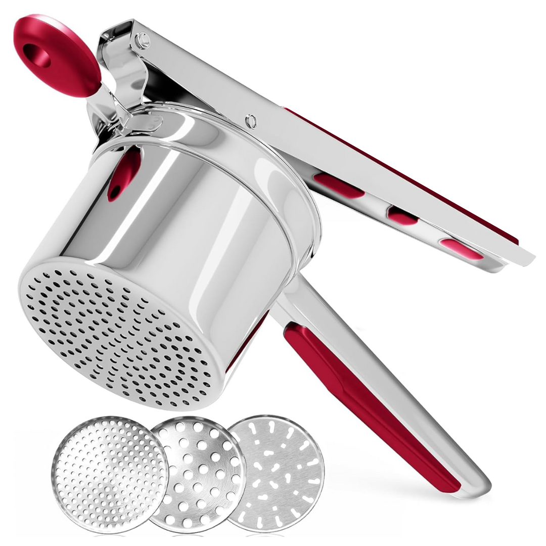Heavy-Duty Stainless Steel Potato Masher for Smooth Mashed Potatoes