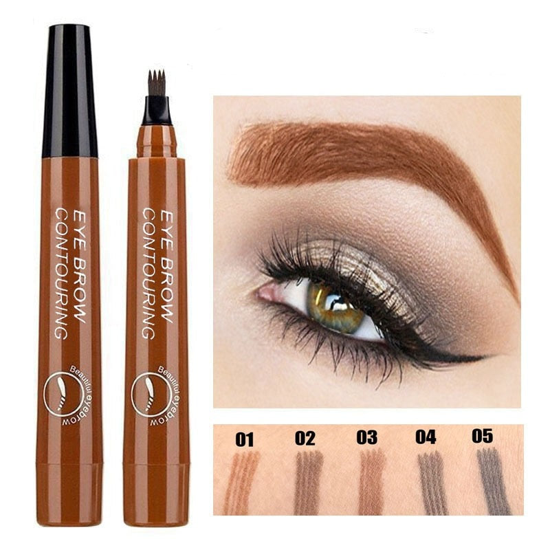 Eyebrow Microblading Pen with Multi-Pronged Tip