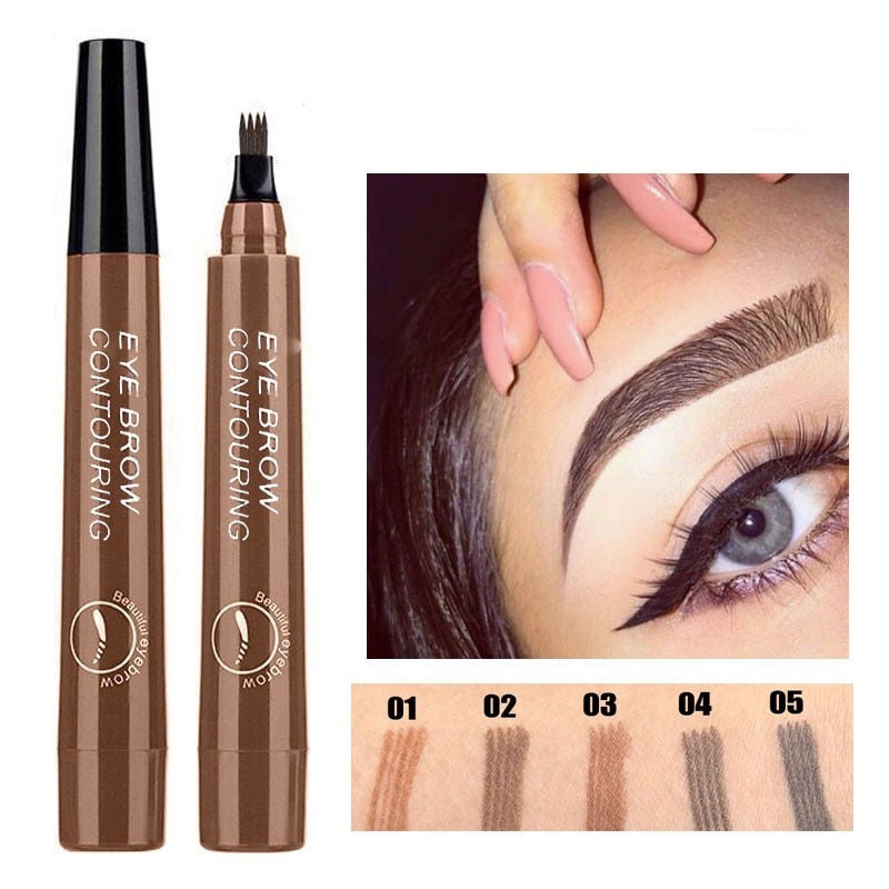 Eyebrow Microblading Pen with Multi-Pronged Tip