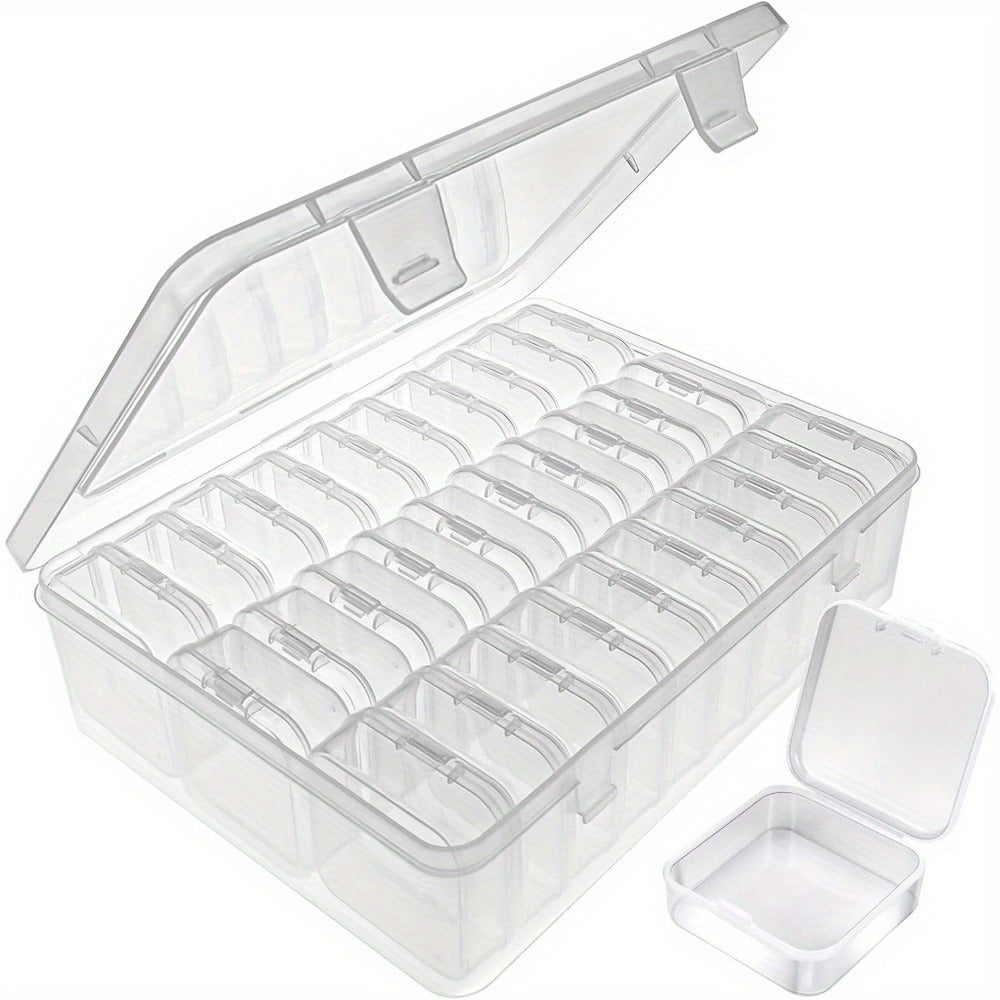 Bead Organizer Set with 30 Clear Storage Boxes