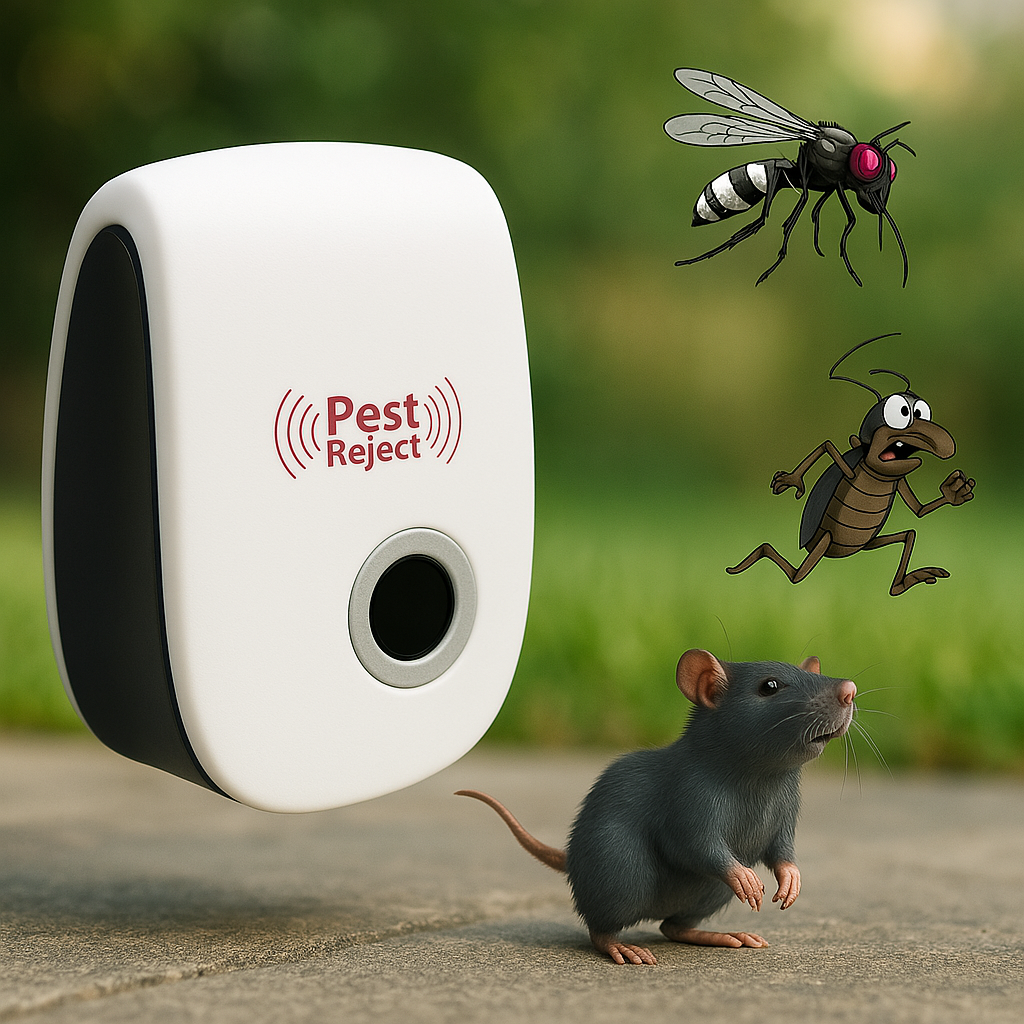 Ultrasonic Rodent Repellent Device - Chemical-Free Rat Control