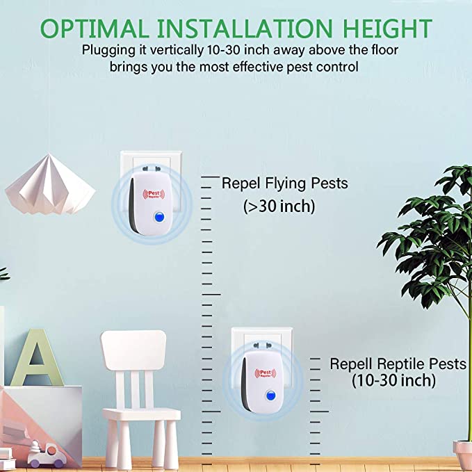Ultrasonic Rodent Repellent Device - Chemical-Free Rat Control