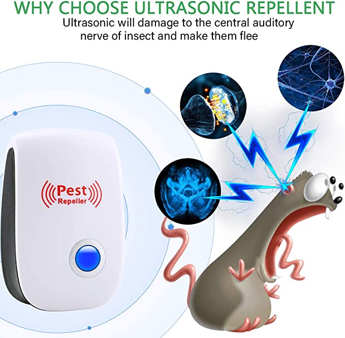 Ultrasonic Rodent Repellent Device - Chemical-Free Rat Control
