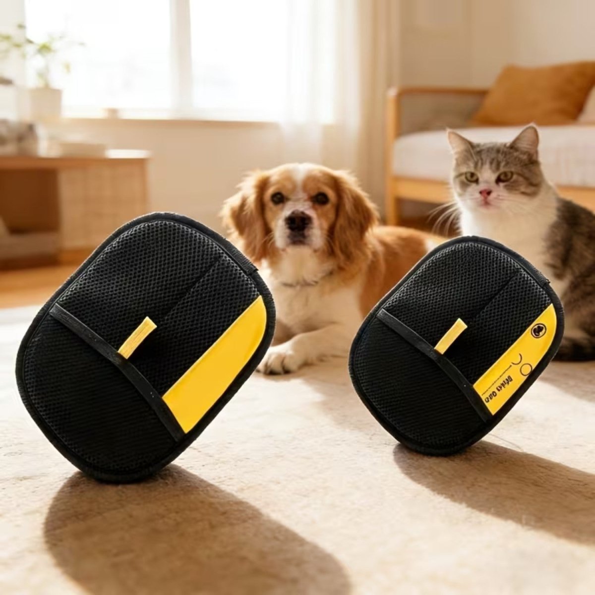 Double-Sided Pet Hair Removal Grooming Gloves