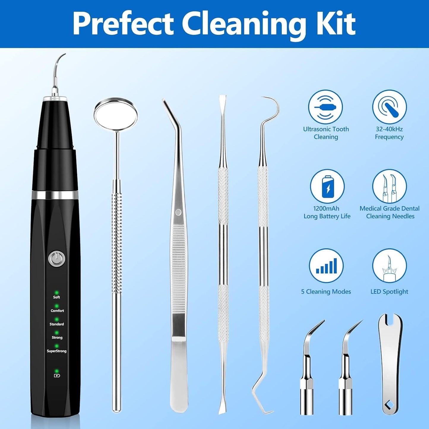 Ultrasonic Pet Tooth Cleaner for Tartar and Plaque Removal
