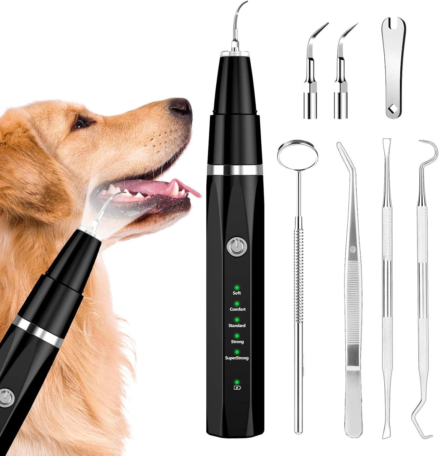 Ultrasonic Pet Tooth Cleaner for Tartar and Plaque Removal