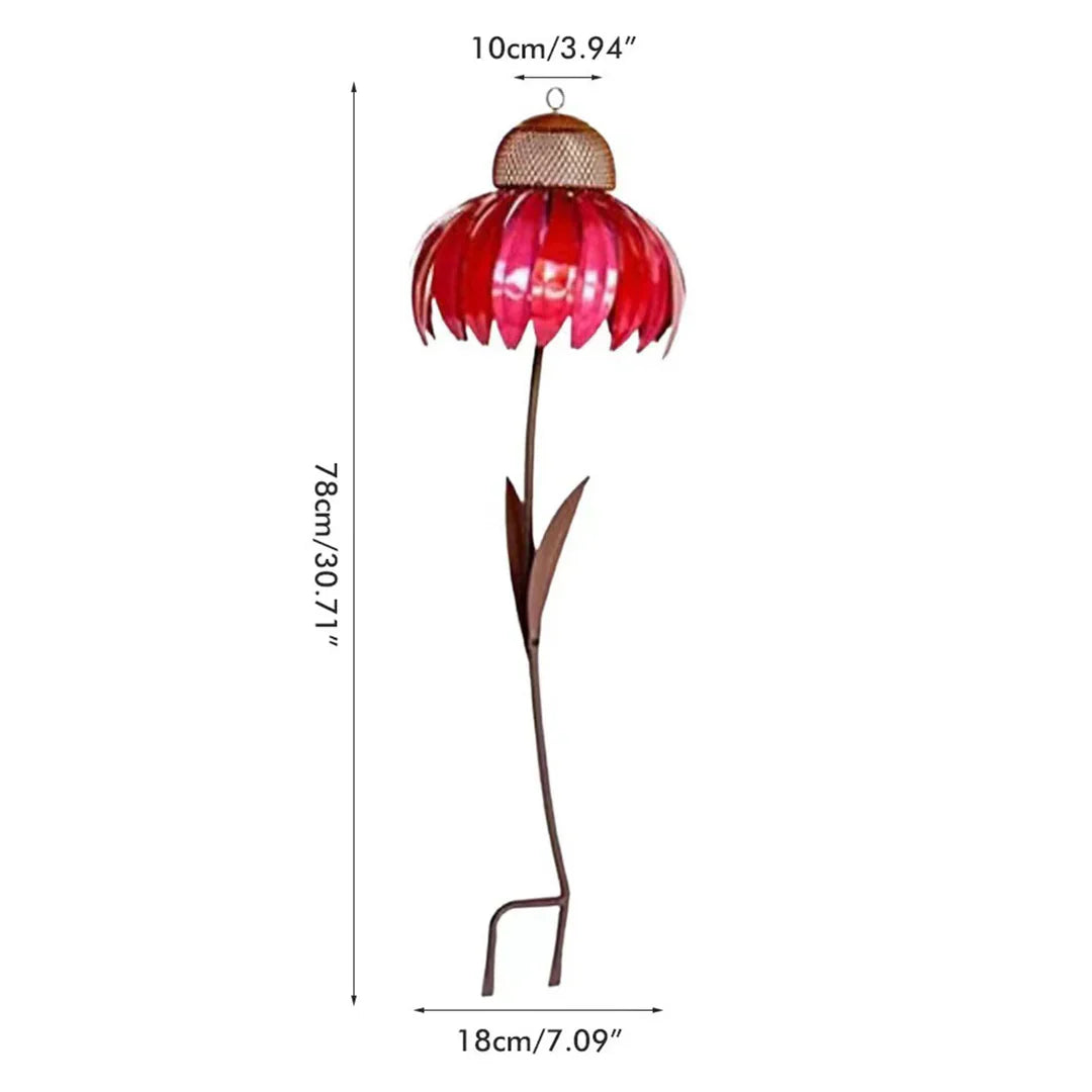 Flower Design Bird Feeder Station for Garden