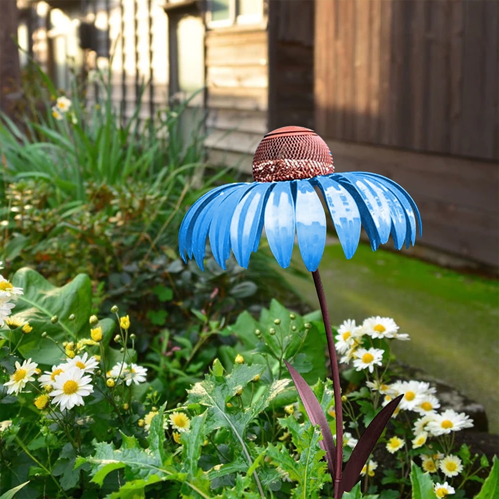 Flower Design Bird Feeder Station for Garden