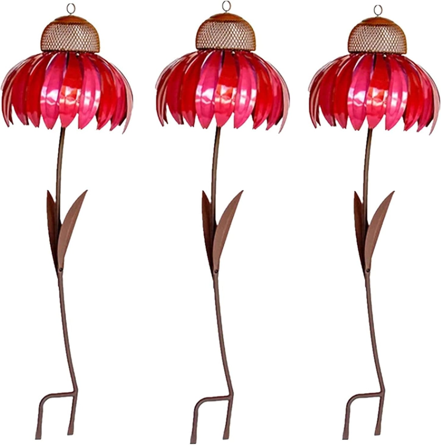 Flower Design Bird Feeder Station for Garden