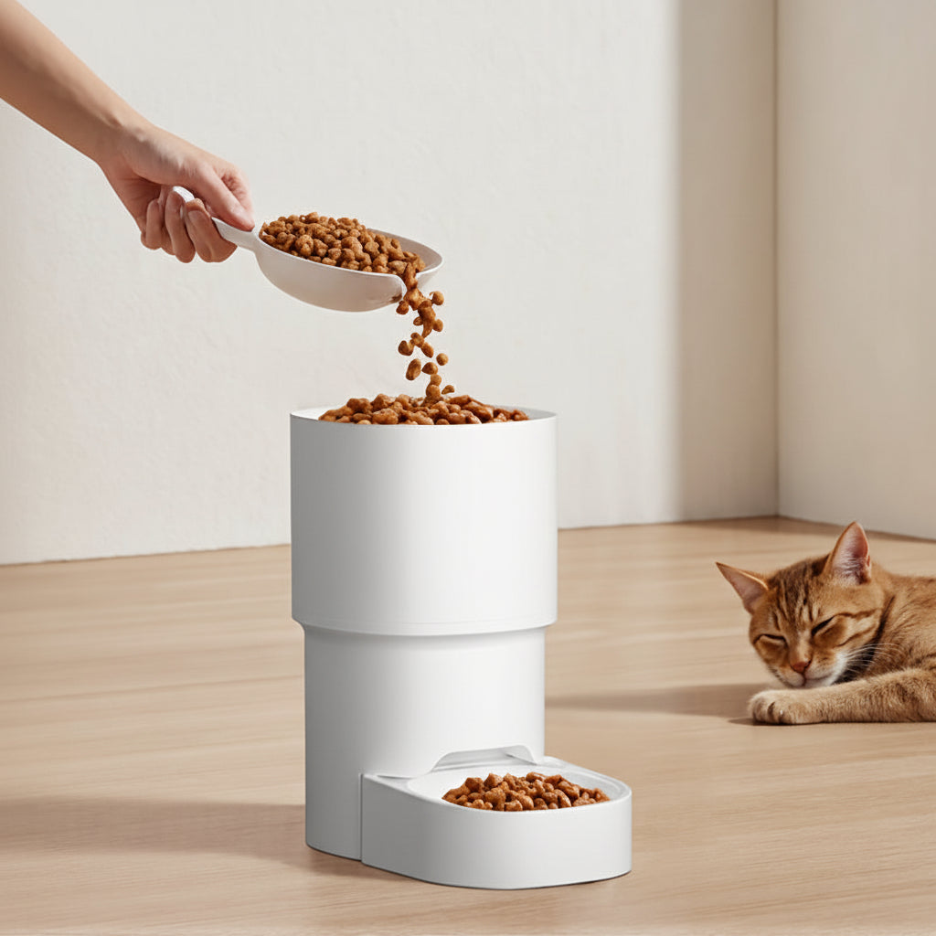 App-Controlled Automatic Cat Feeder USB Dispenser
