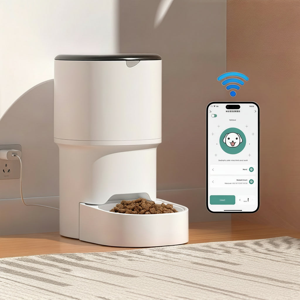 App-Controlled Automatic Cat Feeder USB Dispenser