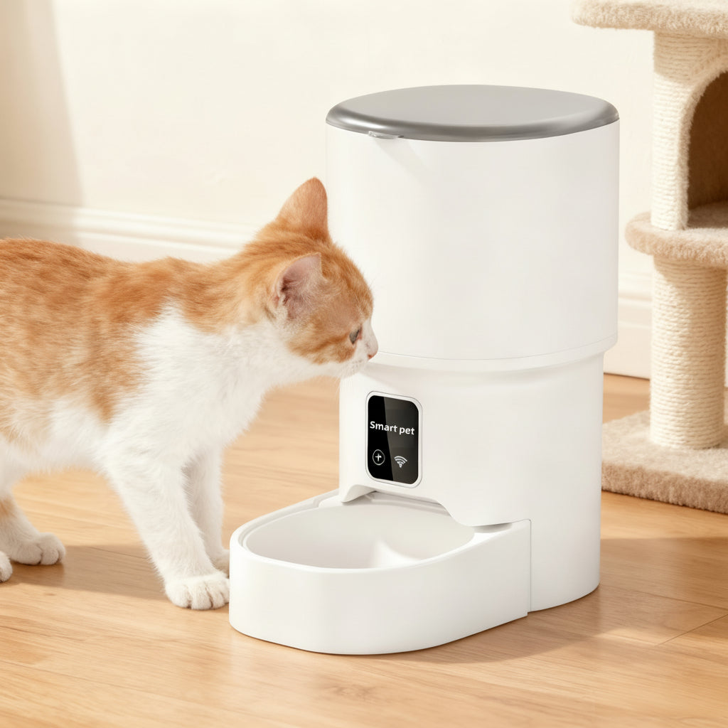 App-Controlled Automatic Cat Feeder USB Dispenser