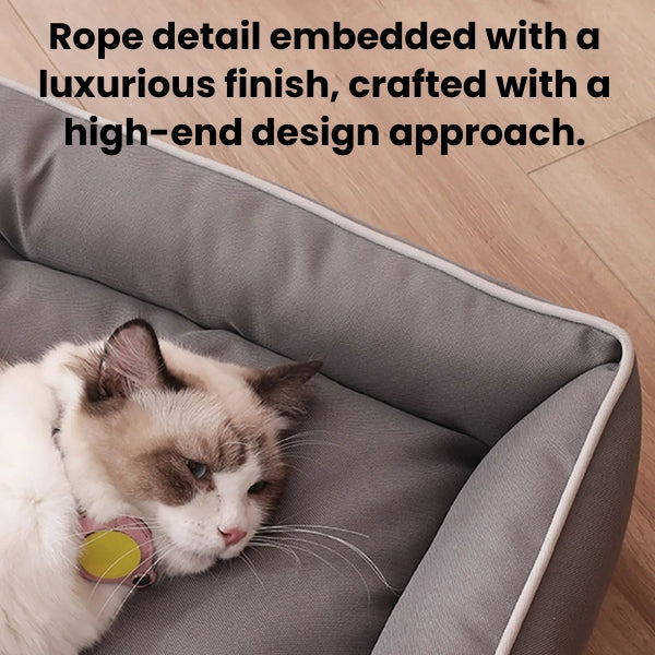 Orthopedic Dog Bed with Non-Slip Bottom and Removable Cover