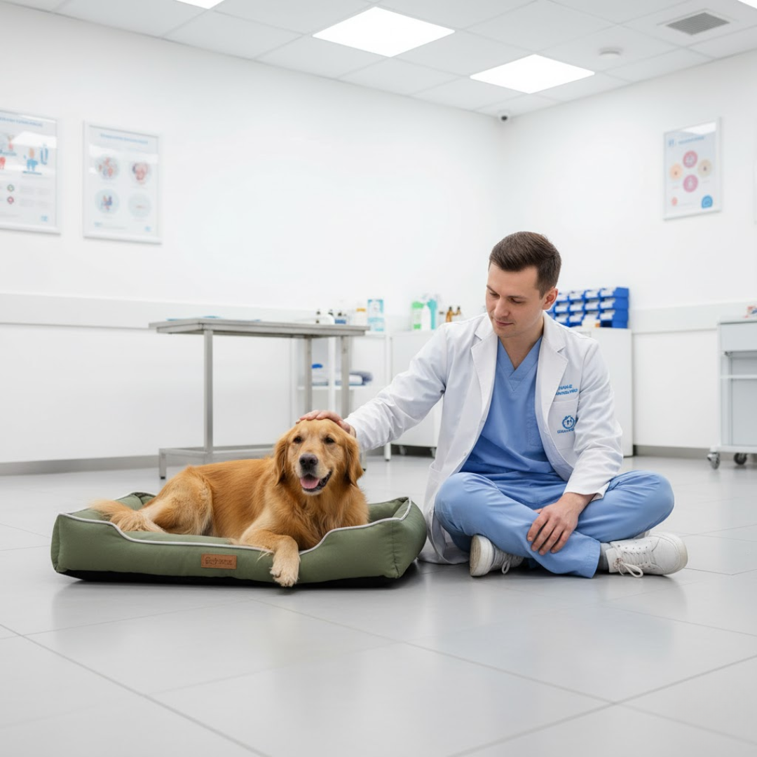 Orthopedic Dog Bed with Non-Slip Bottom and Removable Cover