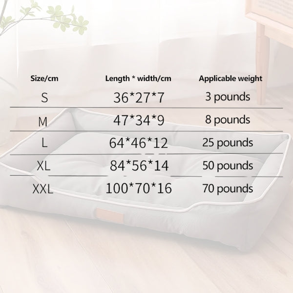 Orthopedic Dog Bed with Non-Slip Bottom and Removable Cover