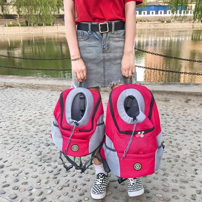 Comfortable Breathable Dog Backpack with Adjustable Straps