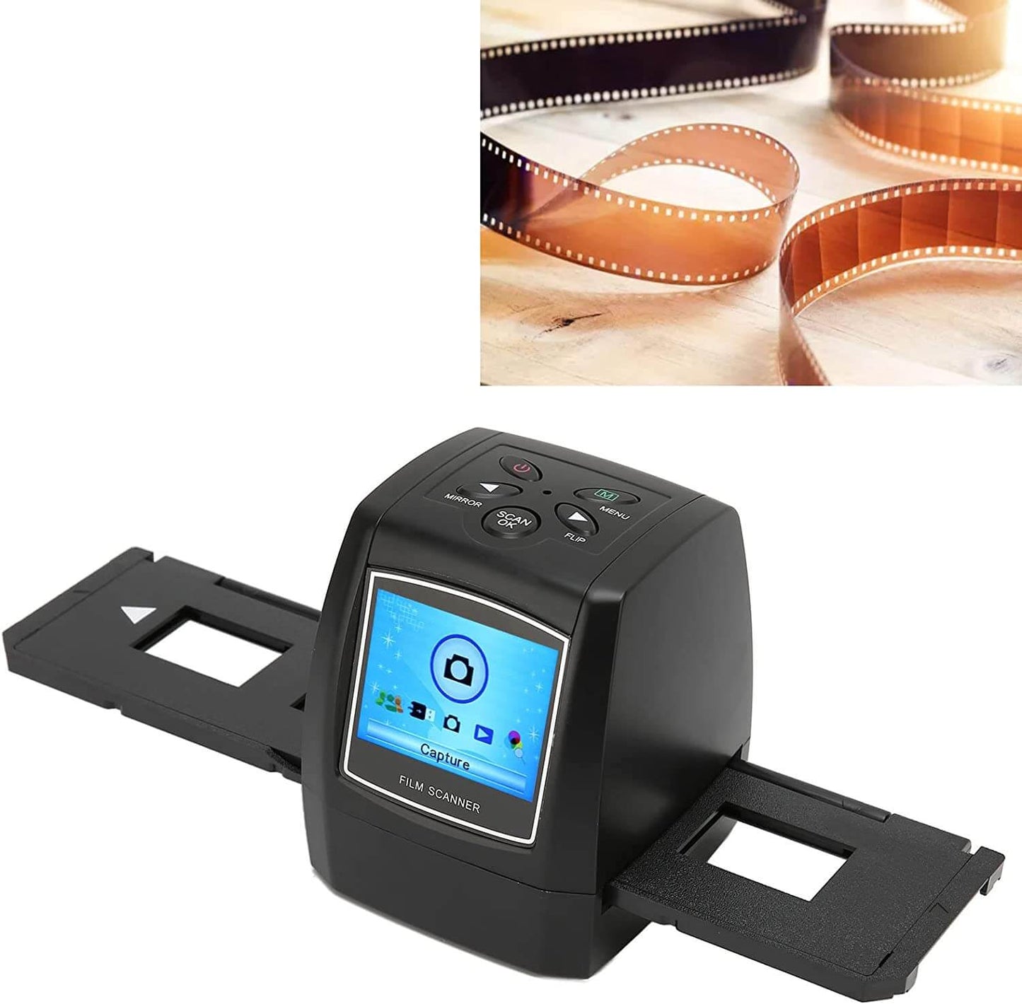 Digital Norvo Negative and Slide Scanner with LCD Screen
