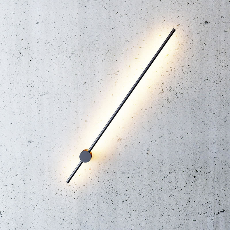 Modern Minimalist Wall Sconce Lamp in Aluminum with Integrated LED