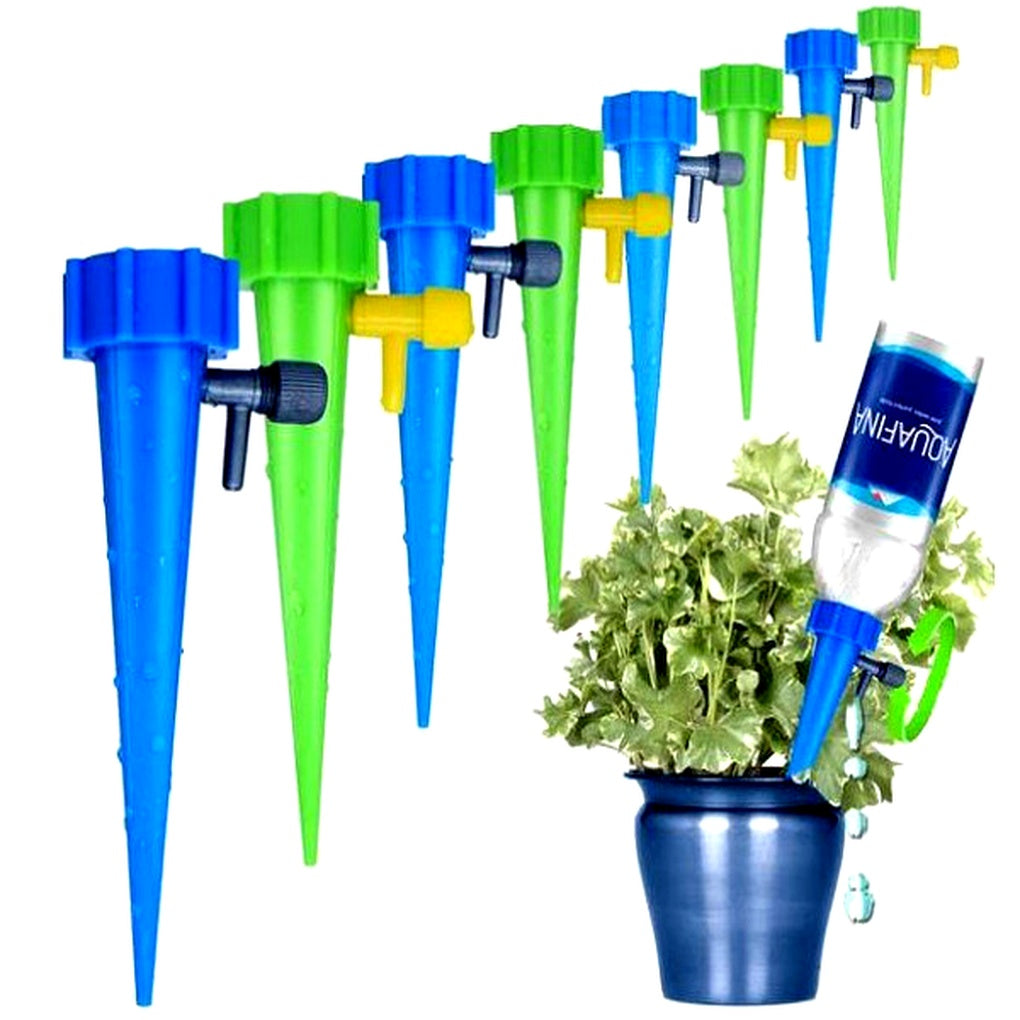 Adjustable Plant Watering Spikes for Bottles, 12-Pack