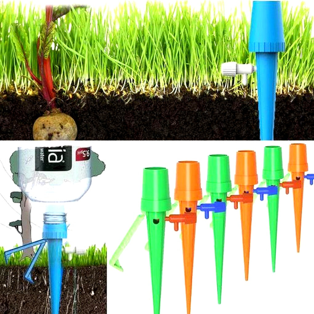 Adjustable Plant Watering Spikes for Bottles, 12-Pack