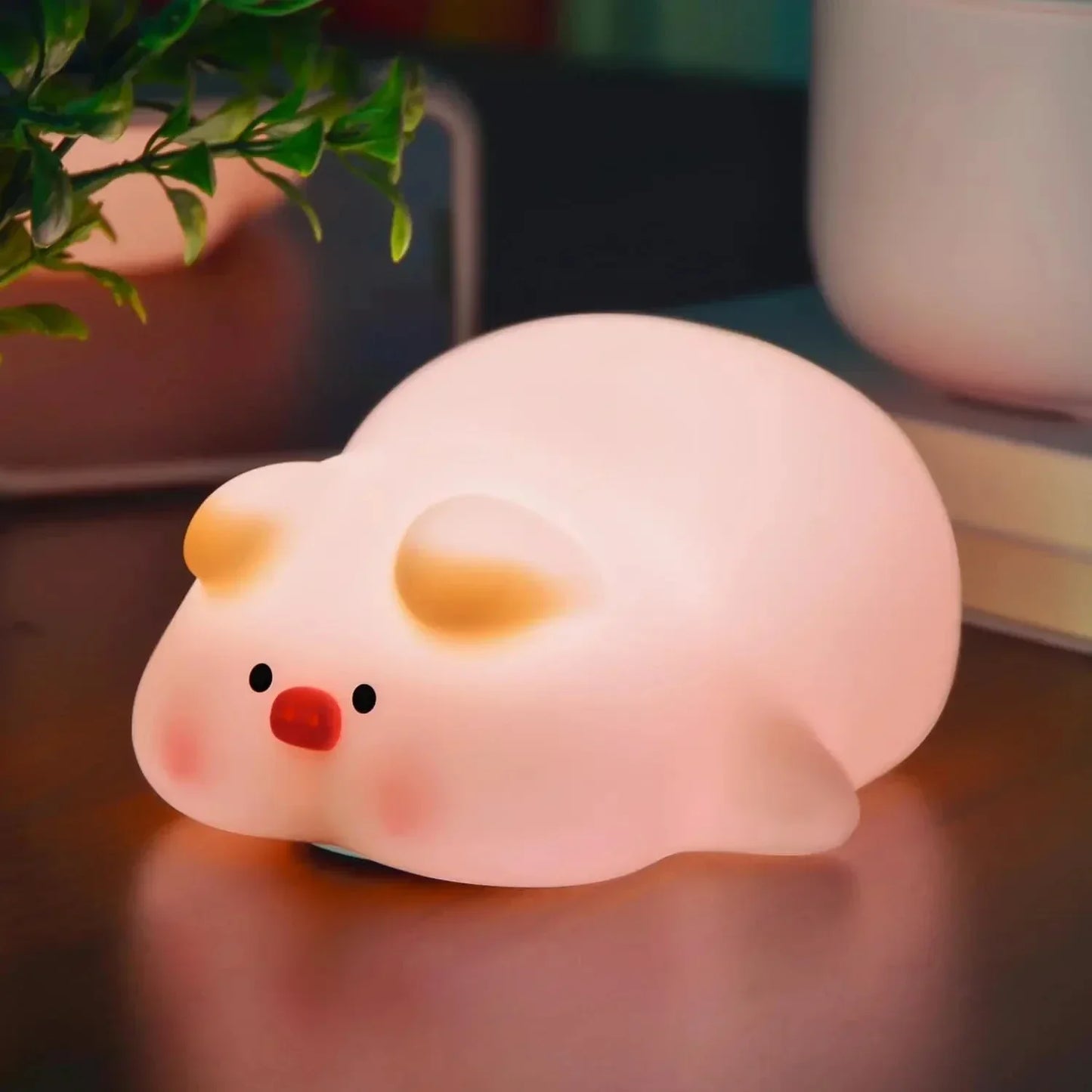 Soft LED Animal Night Light with Timer for Kids