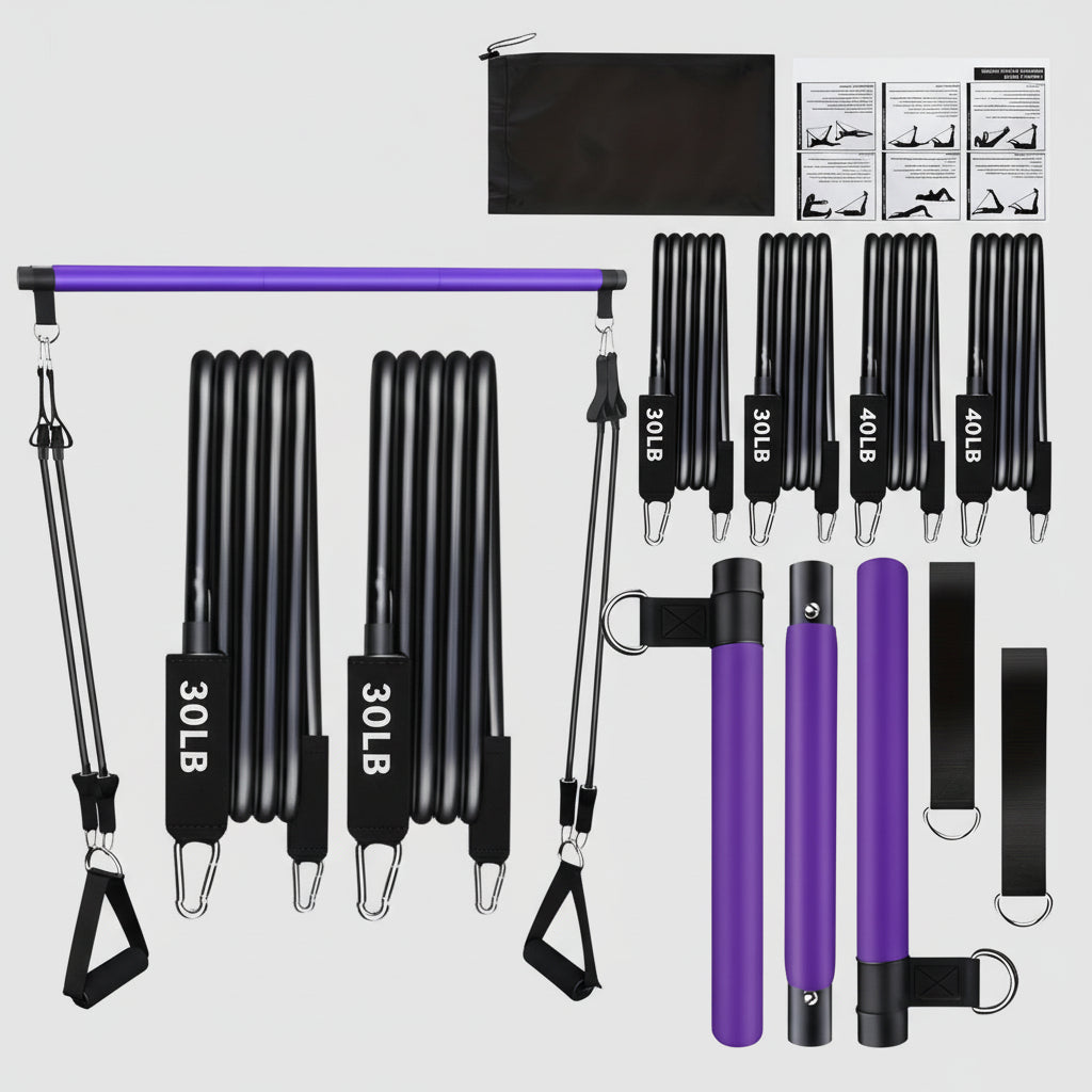 Pilates Bar Kit for Full Body Home Workouts