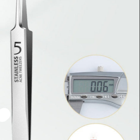 Ultra-Thin Precision Tweezers for Blackhead and Ingrown Hair Removal