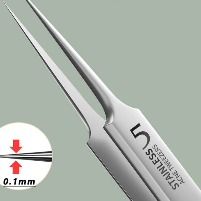 Ultra-Thin Precision Tweezers for Blackhead and Ingrown Hair Removal