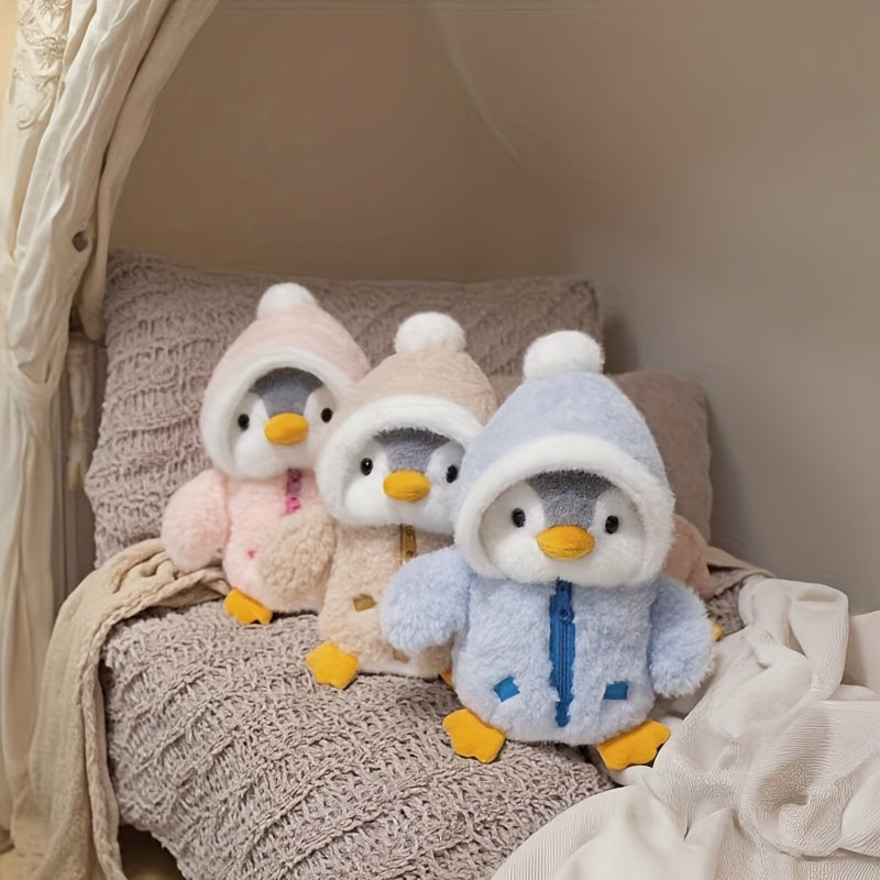 Cute Penguin Plush Toy with Soft Plush Material and Unique Outfit Variations