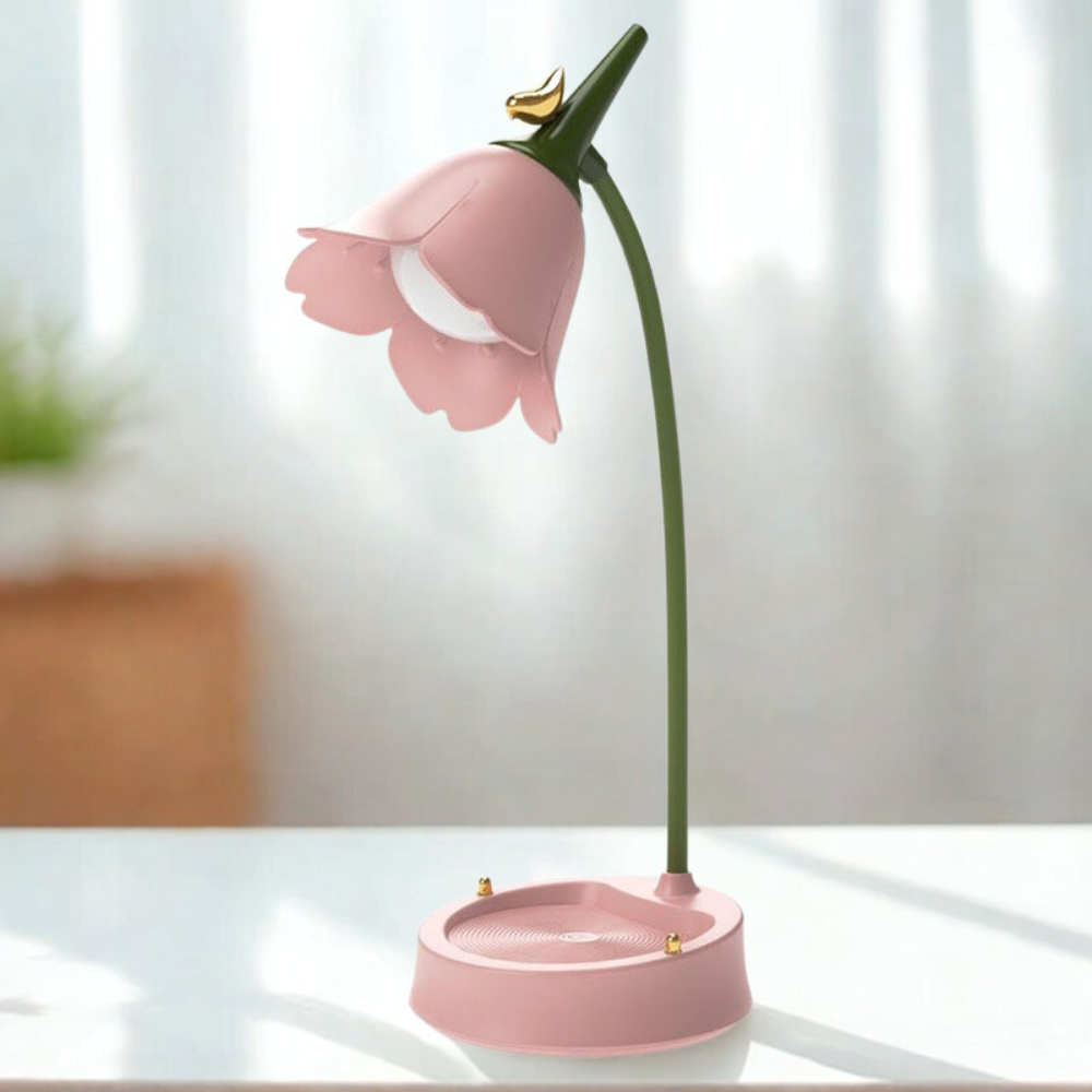 Flower-Shaped Touch-Activated LED Table Lamp
