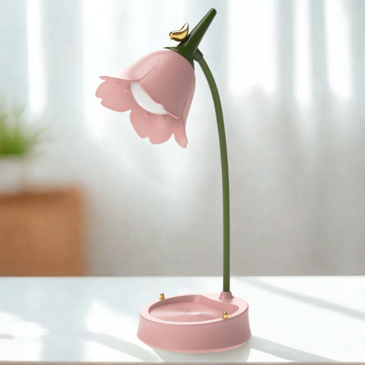 Flower-Shaped Touch-Activated LED Table Lamp