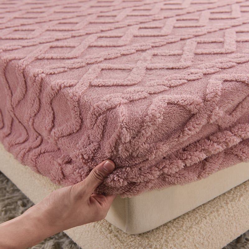 Soft Velvet Duvet Cover Set with Elastic Edge