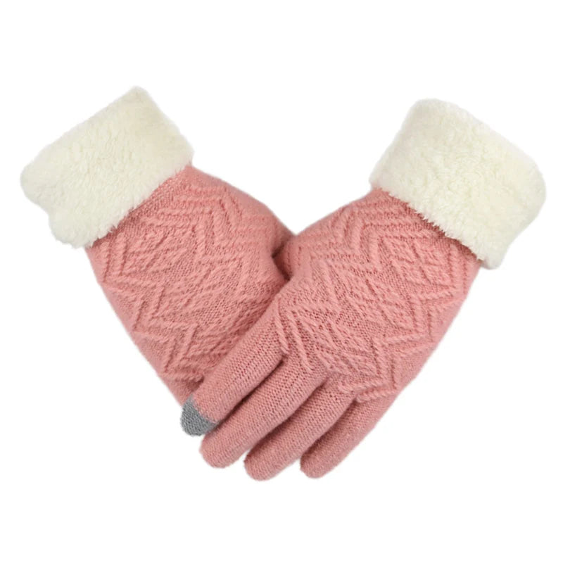 Plush Lined Touch Screen Winter Gloves