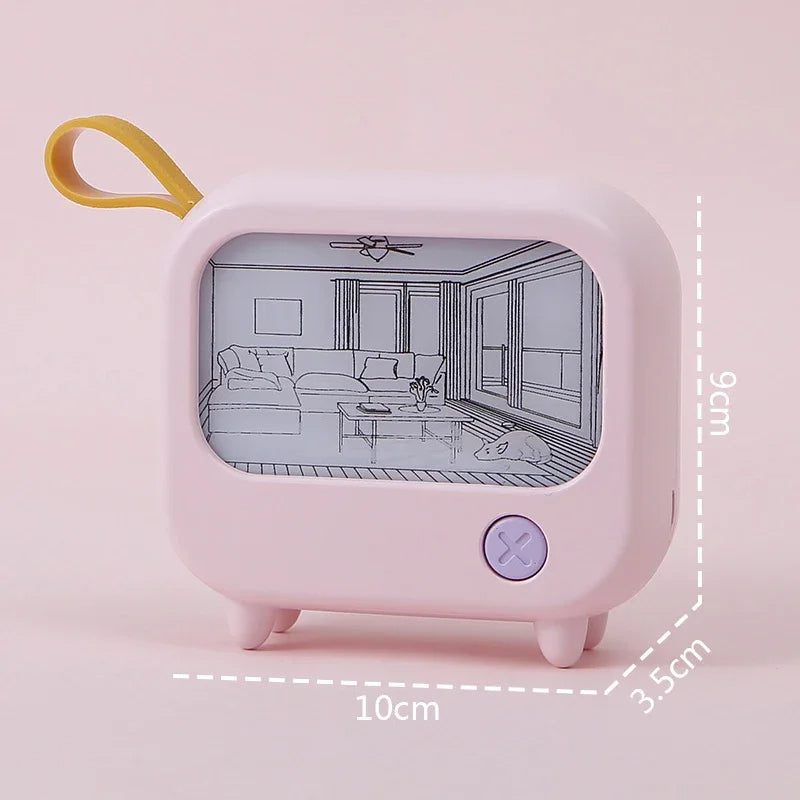Mini LED Night Light with TV Painting Design