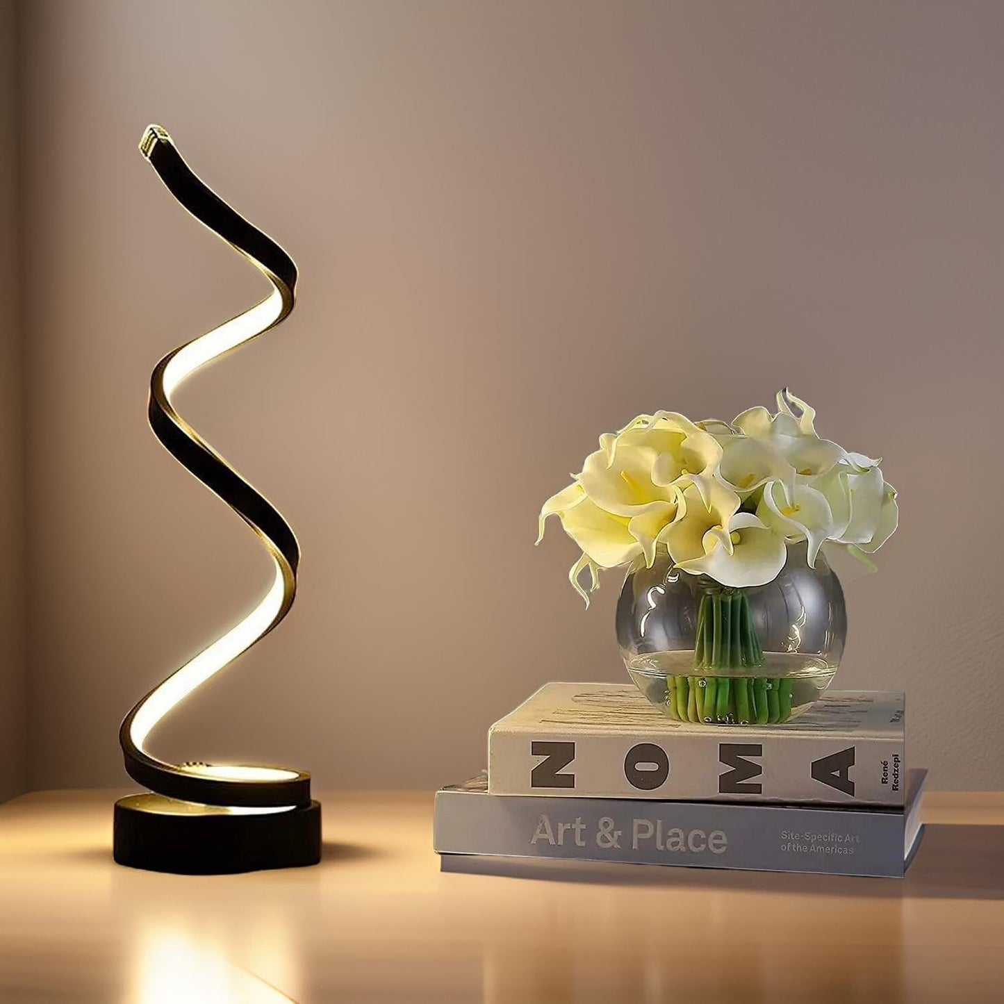 Modern Touch Control LED Table Lamp with Warm Light