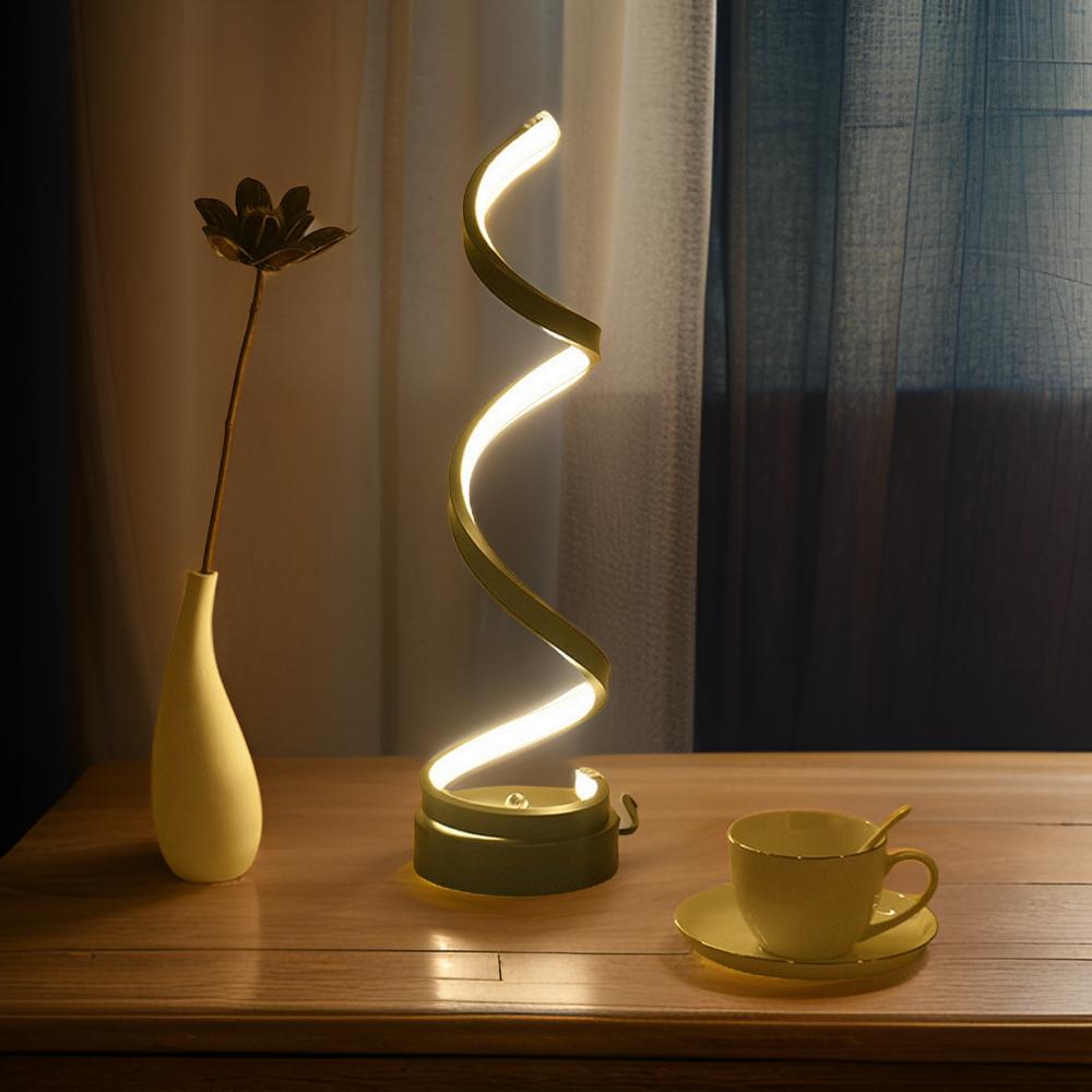 Modern Touch Control LED Table Lamp with Warm Light
