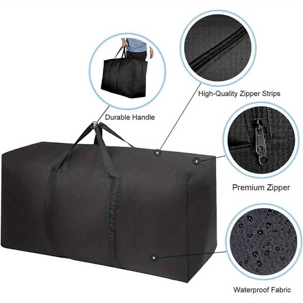 Large Capacity Moving Storage Bags with Strong Zippers and Carry Handles