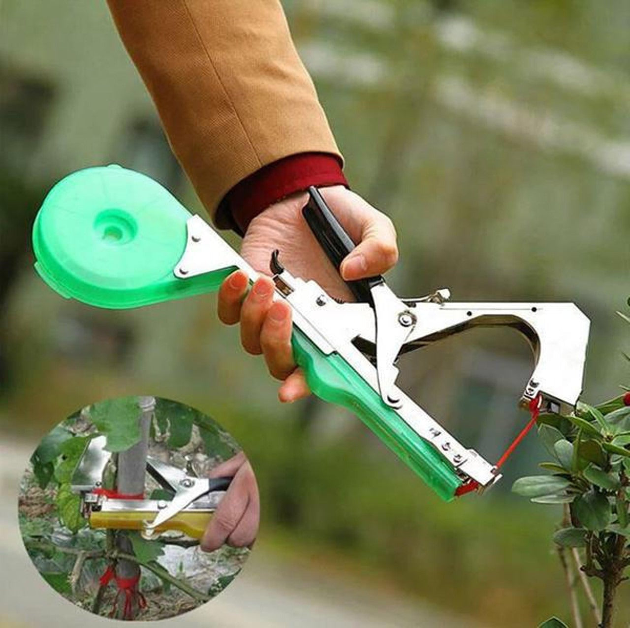 Quick Trellising Tool for Climbing Plants with Gentle Support