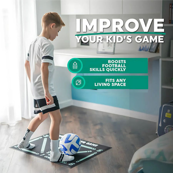 Compact Indoor Training Mat for Soccer Skills