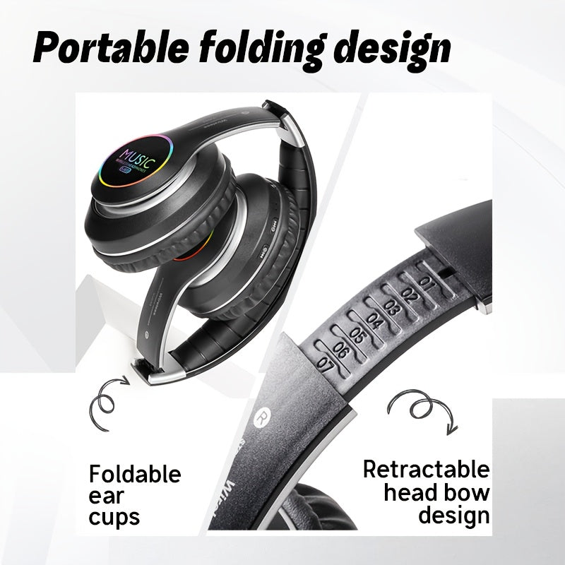 Comfortable Wireless Gaming Headphones with Adjustable Sound