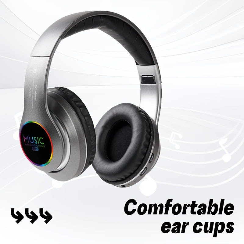 Comfortable Wireless Gaming Headphones with Adjustable Sound